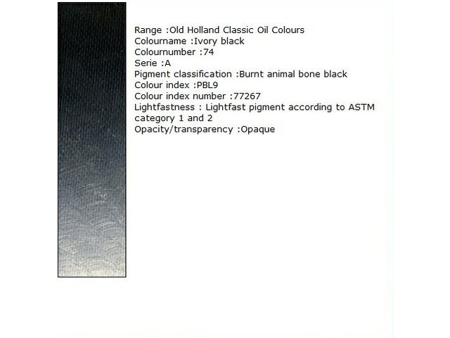 Holland - Oil Ivory Black Extra 40Ml