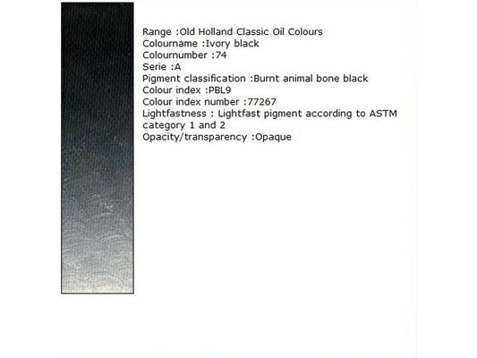 Holland - Oil Ivory Black Extra 40Ml