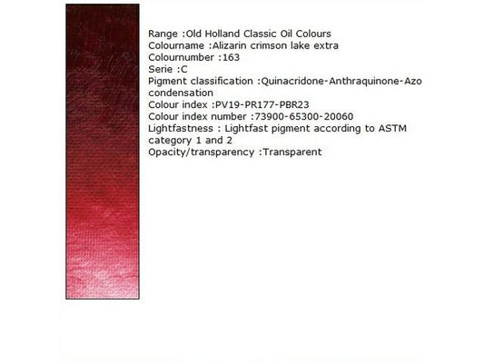 Holland - Oil Alizarin Crimson Lake Extra 40Ml