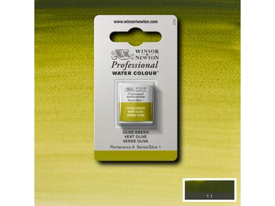Winsor & Newton - Professional Watercolour H/Pan Olive Green Uv 3