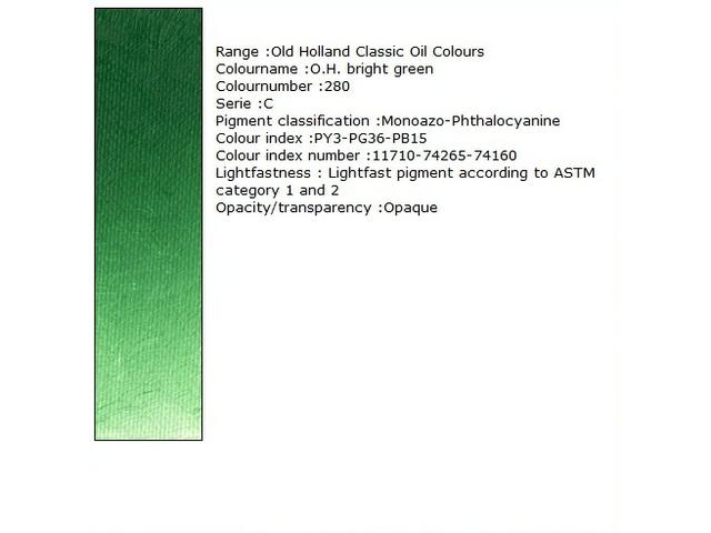 Holland - Oil Old Holland Bright Green 40Ml