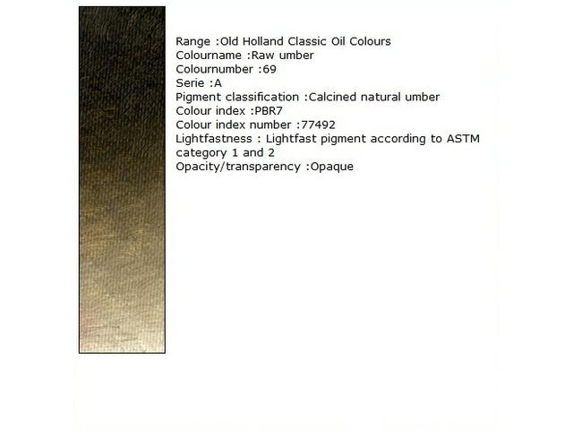 Holland - Oil Raw Umber 40Ml