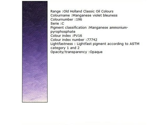 Holland - Oil Manganese Violet-Blueness 40Ml