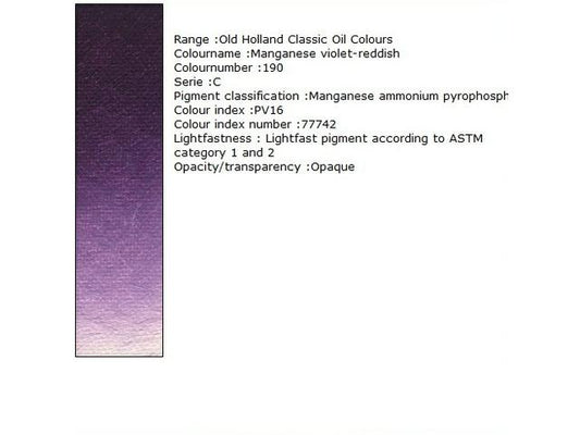 Holland - Oil Manganese Violet Reddish 40Ml