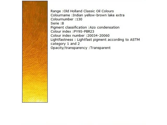 Holland - Oil Indian Yellow Bro Lake Extra 40Ml