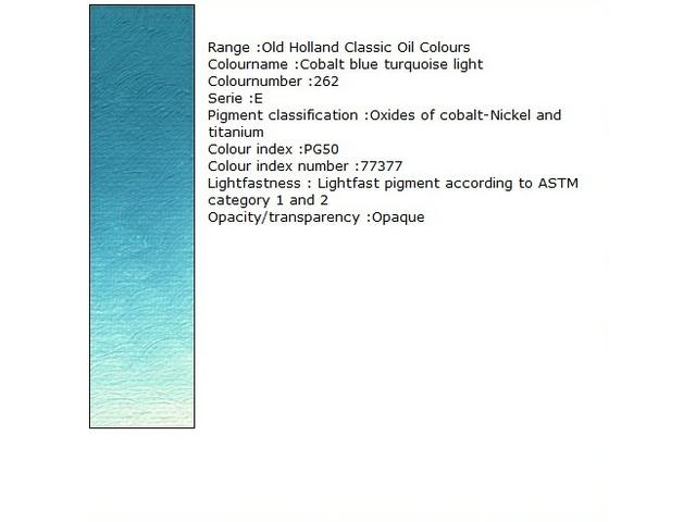 Holland - Oil Cobalt Blue Turquoise Light 40Ml