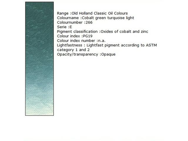 Holland - Oil Cobalt Green Turquoise 40Ml