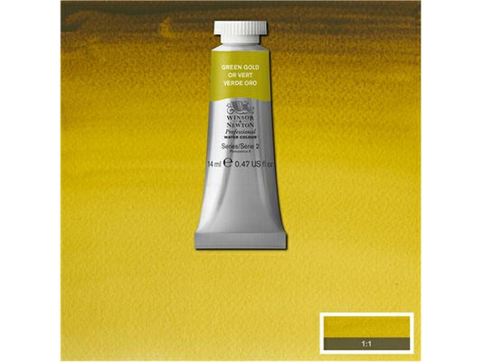 Winsor & Newton - Professional Watercolour 14Ml Green Gold Row Uv 3
