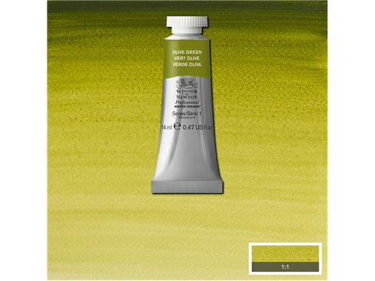 Winsor & Newton - Professional Watercolour 14Ml Olive Green Uv 3