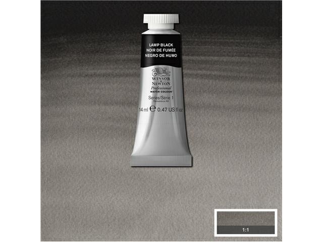 Winsor & Newton - Professional Watercolour 14Ml Lamp Black Uv 3