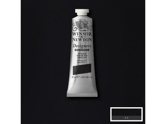 Winsor & Newton - Designers Gouache 37Ml Jet Black Row Uv 3
