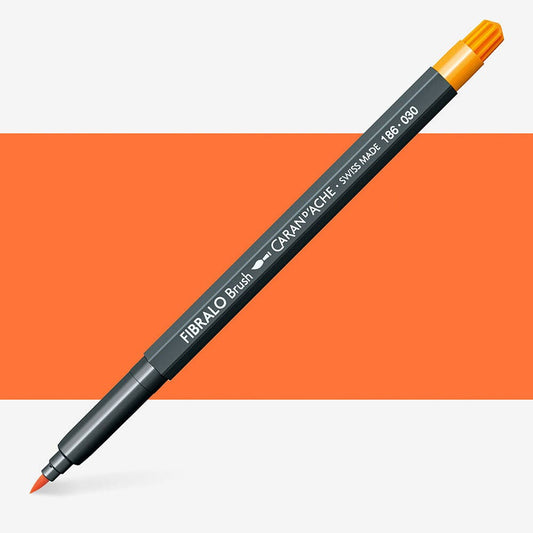 Caran D'Ache - Classic Fibralo Brush Orange Uv 10