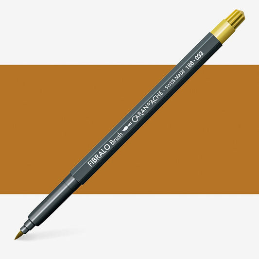 Caran D'Ache - Classic Fibralo Brush Golden Ochre Uv 10