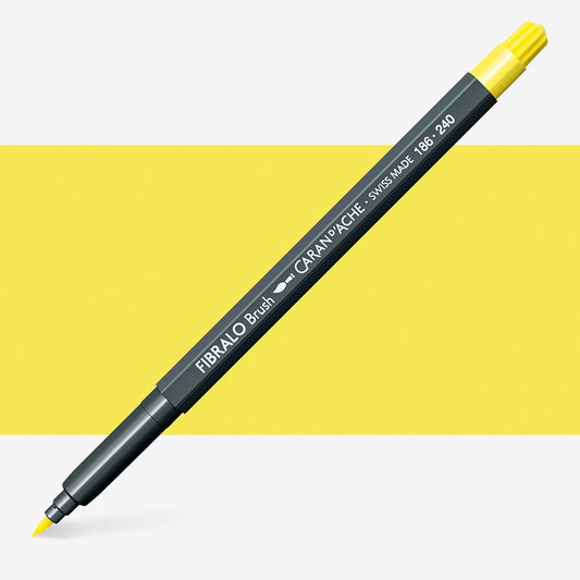 Caran D'Ache - Classic Fibralo Brush Lemon Yellow Uv 10