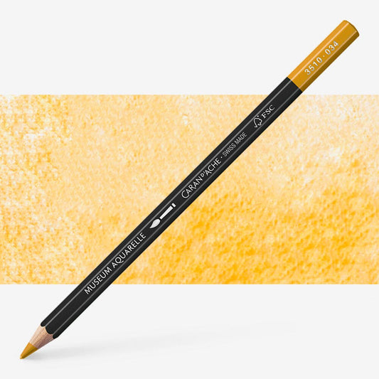 Caran D'Ache - Artist Museum Pencil Yellow Ochre-Fsc Uv 3