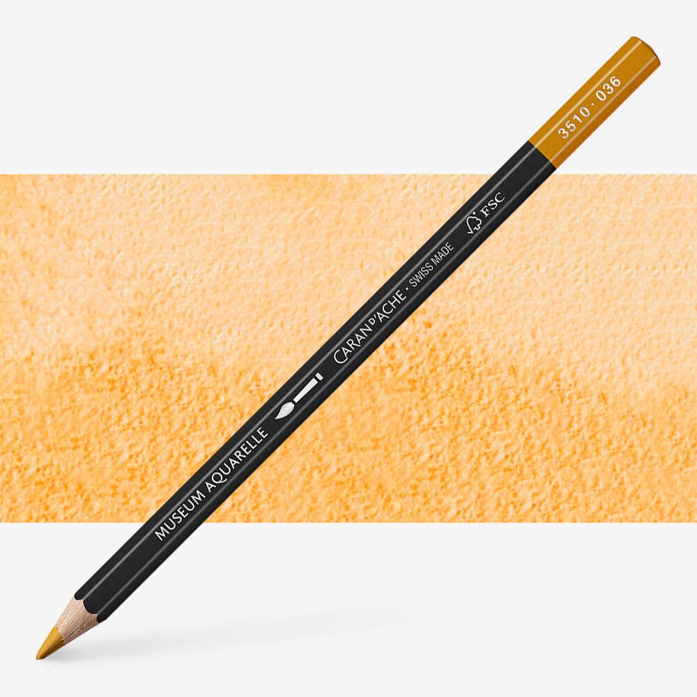 Caran D'Ache - Artist Museum Pencil Raw Sienna-Fsc Uv 3