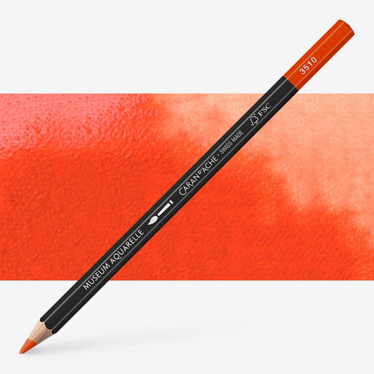 Caran D'Ache - Artist Museum Pencil Vermilion-Fsc Uv 3