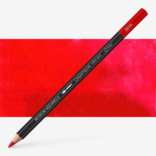 Caran D'Ache - Artist Museum Pencil Scarlet-Fsc Uv 3