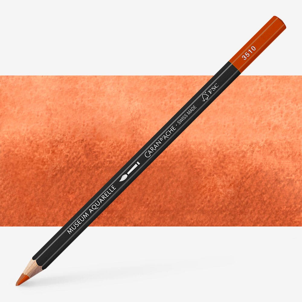 Caran D'Ache - Artist Museum Pencil Burnt Ochre-Fsc Uv 3