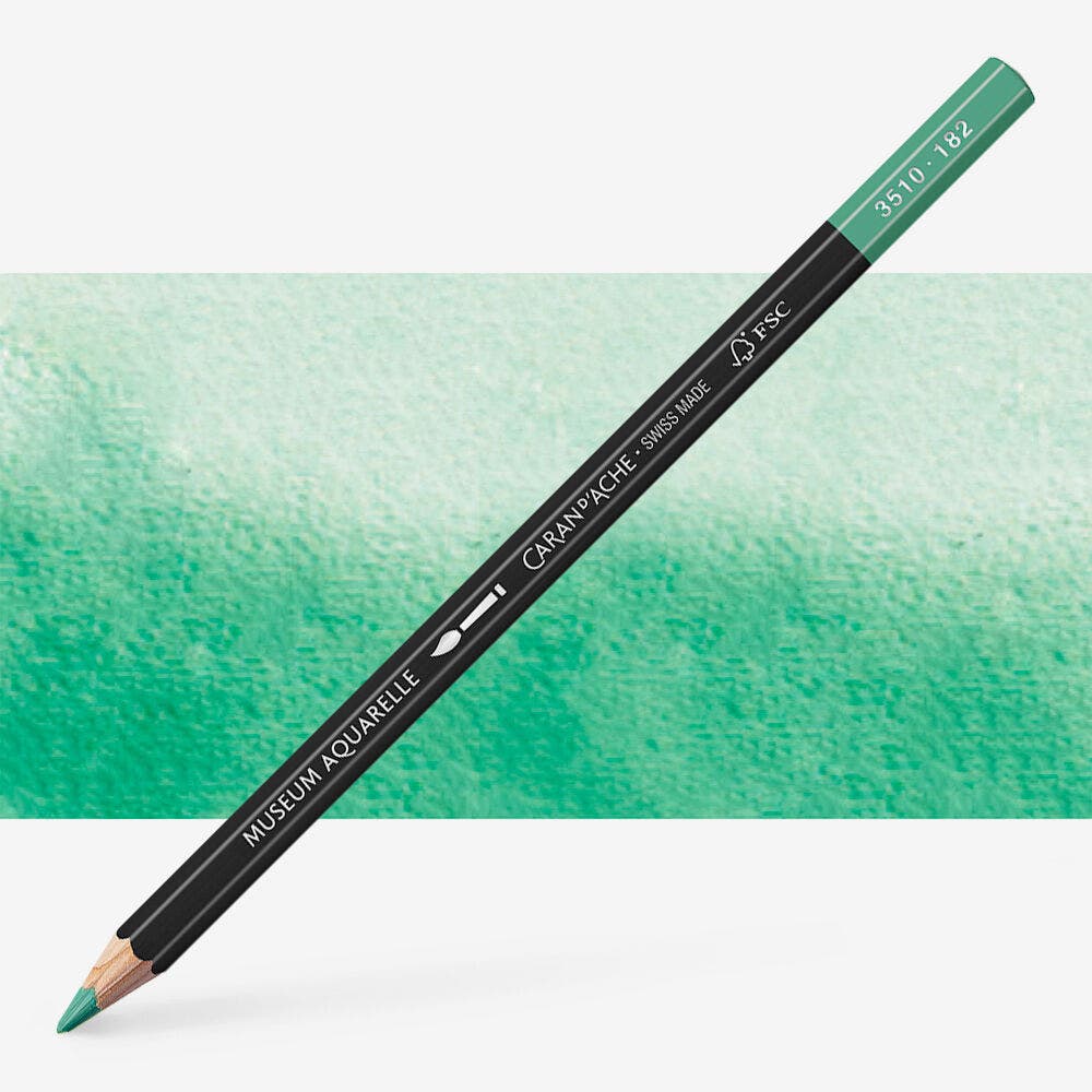Caran D'Ache - Artist Museum Pencil Cobalt Green-Fsc Uv 3