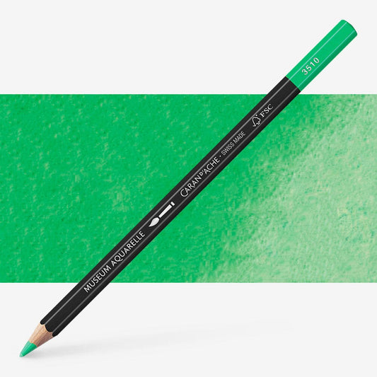 Caran D'Ache - Artist Museum Pencil Emerald Green-Fsc Uv 3