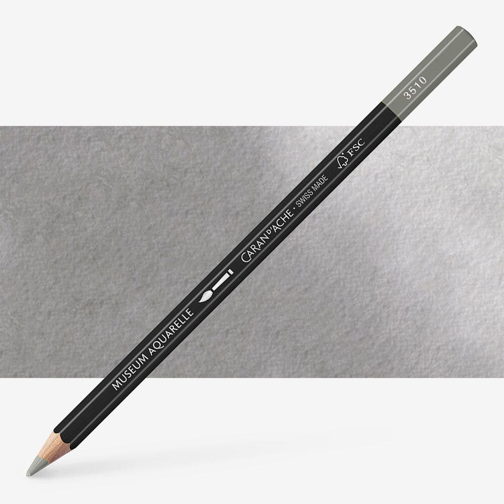 Caran D'Ache - Artist Museum Pencil Slate Green-Fsc Uv 3