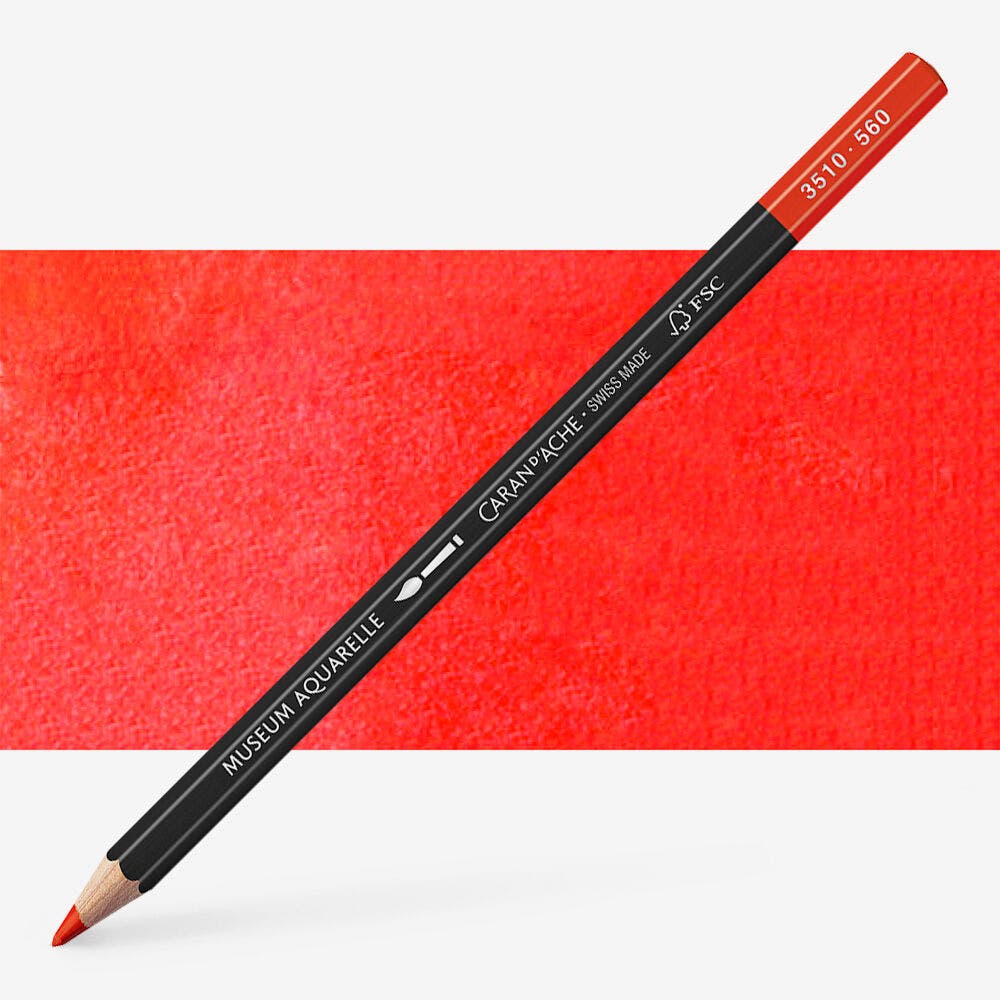 Caran D'Ache - Artist Museum Penc.Light Cadmium Red-Fsc Uv 3