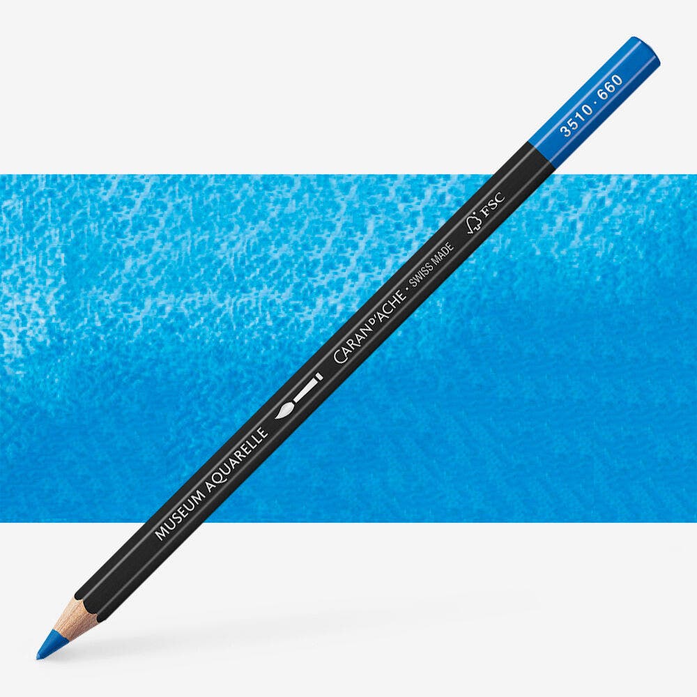 Caran D'Ache - Artist Museum Penc.Middl.Cobalt Blue-Fsc Uv 3