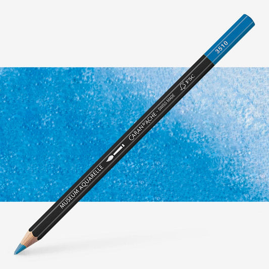 Caran D'Ache - Artist Museum Pencil Cerulean Blue-Fsc Uv 3