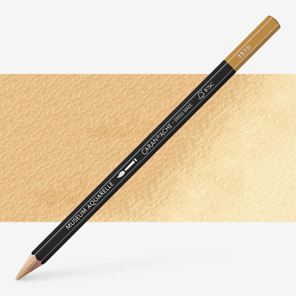 Caran D'Ache - Artist Museum Pencil Naples Ochre-Fsc Uv 3