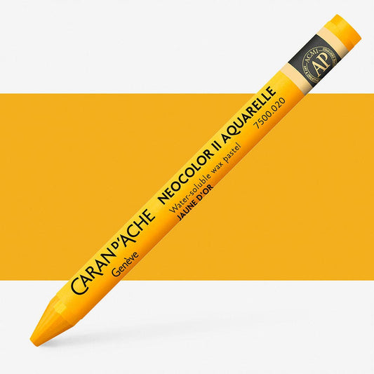 Caran D'Ache - Classic Neocolor Ii Golden Yellow Uv 10