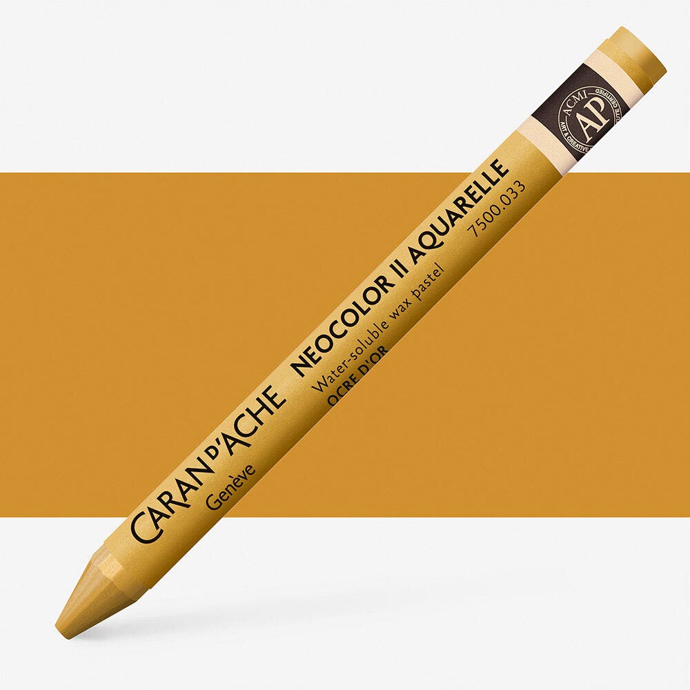Caran D'Ache - Classic Neocolor Ii Golden Ochre Uv 10