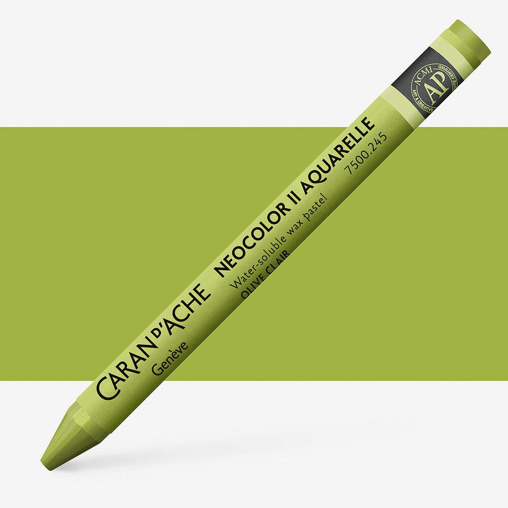 Caran D'Ache - Classic Neocolor Ii Light Olive Uv 10