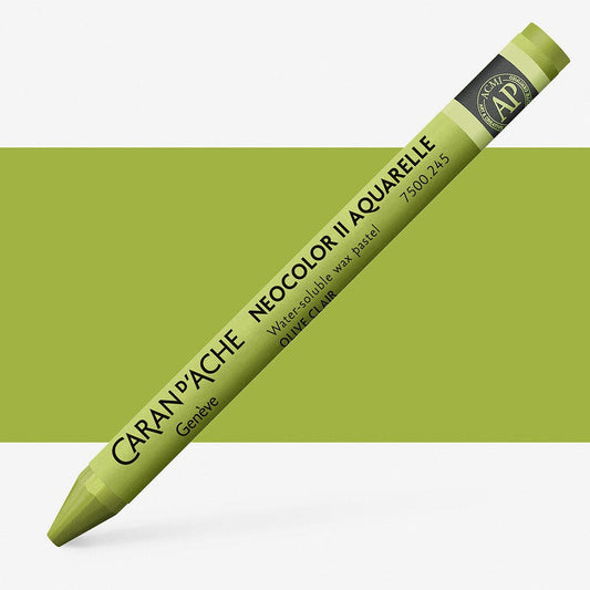 Caran D'Ache - Classic Neocolor Ii Light Olive Uv 10