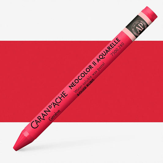 Caran D'Ache - Classic Neocolor Ii Red Ruby Uv 10