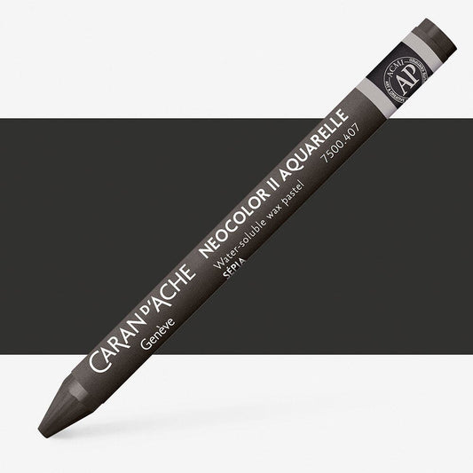 Caran D'Ache - Classic Neocolor Ii Sepia Uv 10