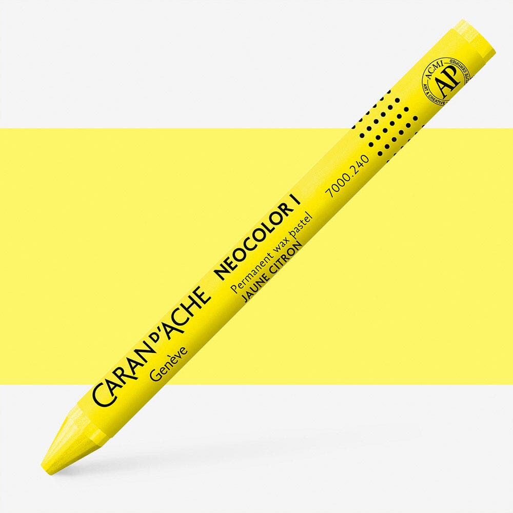 Caran D'Ache - Classic Neocolor I Lemon Yellow Uv 10