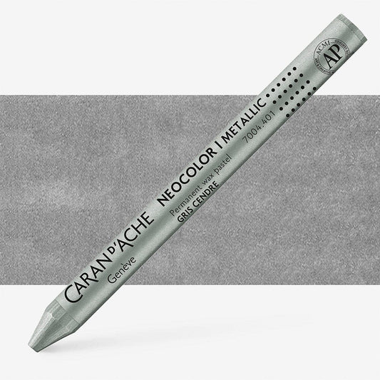 Caran D'Ache - Classic Neocolor I Metallic Ash Grey Uv 10