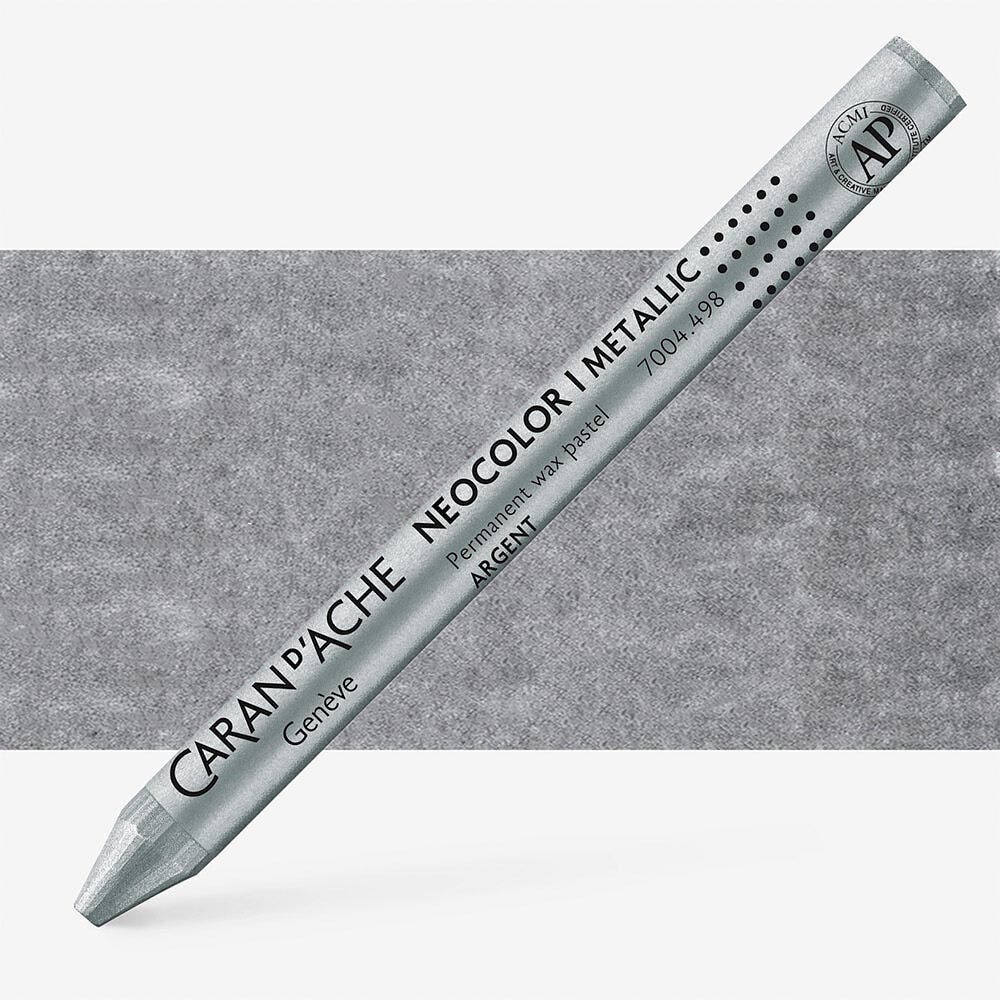 Caran D'Ache - Classic Neocolor I Metallic Silver Uv 10