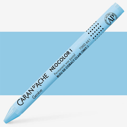 Caran D'Ache - Classic Neocolor I Light Cobalt Blue Uv 10