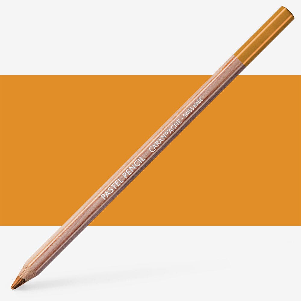 Caran D'Ache - Pastel Pencil-Golden Ochre-Fsc Uv 3