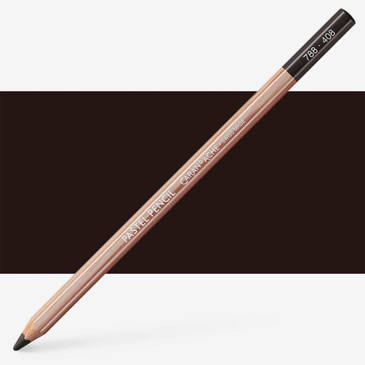 Caran D'Ache - Pastel Pencil-Dark Sepia-Fsc Uv 3