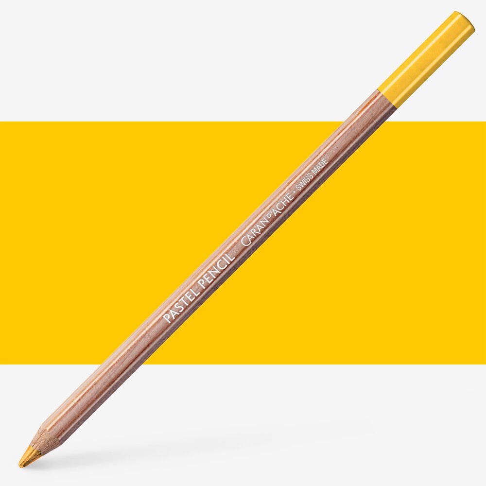 Caran D'Ache - Pastel Pencil-Gold Cadmium Yellow-Fsc Uv 3