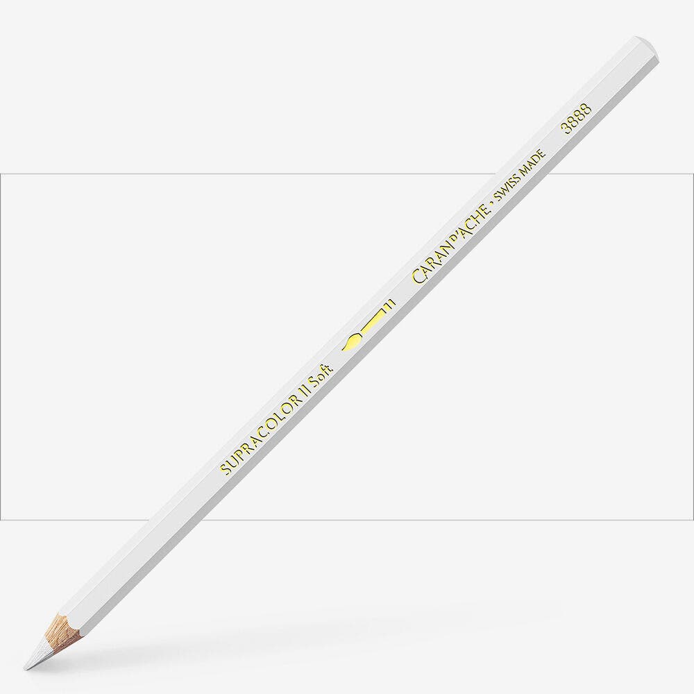 Caran D'Ache - Classic Supracolor Pencil White-Fsc Uv 12