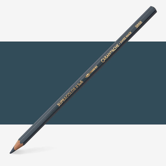 Caran D'Ache - Classic Supracolor Penc.Greyish Blk-Fsc Uv 12