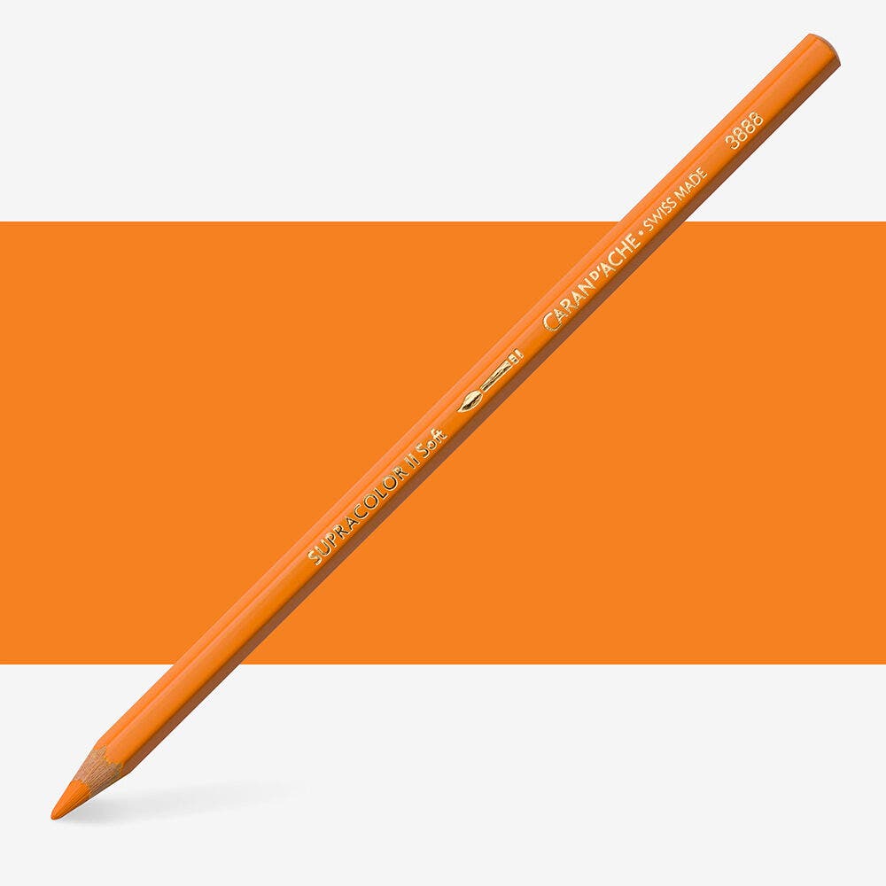 Caran D'Ache - Classic Supracolor Pencil Orange-Fsc Uv 12