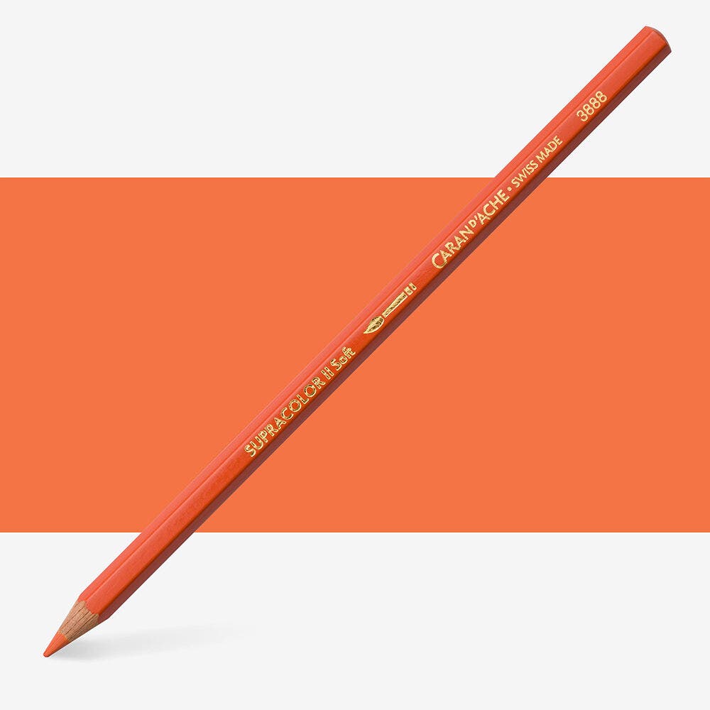 Caran D'Ache - Classic Supra. Penc. Reddish Orange-Fsc Uv 12