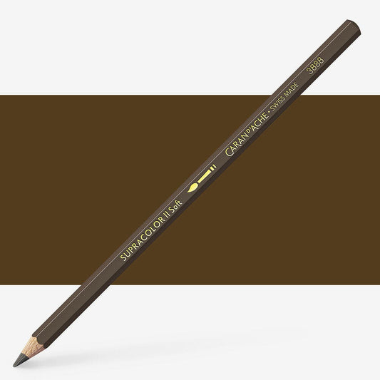 Caran D'Ache - Classic Supracolor Pencil Raw Umber-Fsc Uv 12