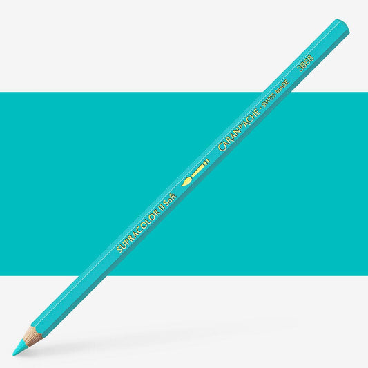 Caran D'Ache - Classic Supra. Penc.Turquoise Green-Fsc Uv 3
