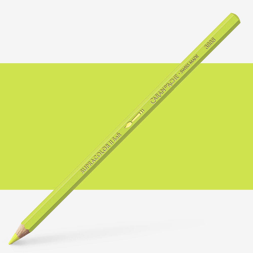 Caran D'Ache - Classic Supracolor Pencil Lime Green-Fsc Uv 3